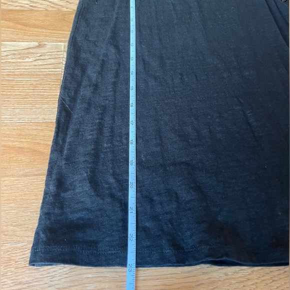 Maje Black Sleeveless Embellished 100% Linen Tank Top Size 1 (US Small) - Picture 6 of 10